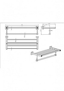 Полка CeramaLux Venezia 88610-1 хром купить в интернет-магазине сантехники Sanbest