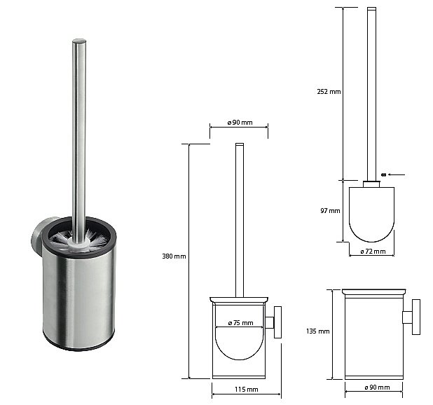 Ёршик подвесной Bemeta Neo 102313075 купить в интернет-магазине сантехники Sanbest