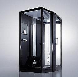 Душевая кабина Orans Diamond SR-89102S 150х100 black правая купить в интернет-магазине сантехники Sanbest