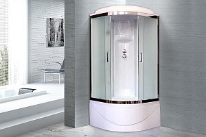 Душевая кабина Royal Bath RB100BK6-WC-CH 100х100 профиль хром/стекло матовое купить в интернет-магазине Sanbest