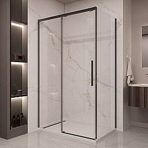 Душевой уголок Vincea Stella 120х90 VSR-1ST9012CLB стекло прозрачное/профиль черный купить в интернет-магазине Sanbest