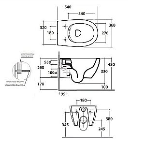 Унитаз подвесной GLOBO 4ALL MDS03.BI белый матовый, безободковый купить в интернет-магазине Sanbest
