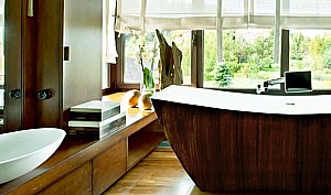 Ванна акриловая Lagard Issa lgd-issa-bw 178х75 белая,коричневая купить в интернет-магазине Sanbest