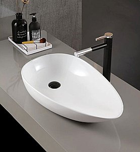 Раковина Abber Bequem 59 AC2117 белая купить в интернет-магазине Sanbest