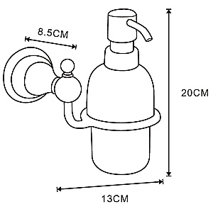 Диспенсер Azario ELVIA AZ-91112Q бронза купить в интернет-магазине сантехники Sanbest