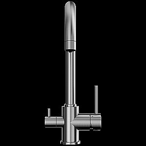 Смеситель для кухни Elghansa Kitchen Pure Water 56B5216-Steel нержавеющая сталь купить в интернет-магазине сантехники Sanbest