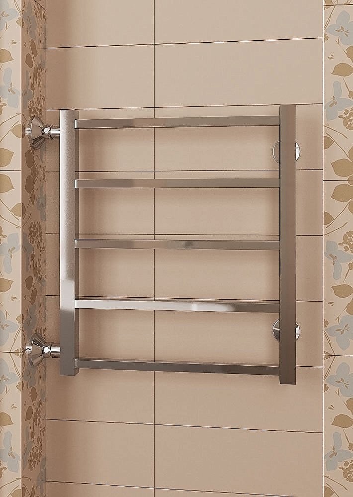 Полотенцесушитель водяной Terminus Вега П5 500x606 с боковым подключением 500 купить в интернет-магазине сантехники Sanbest