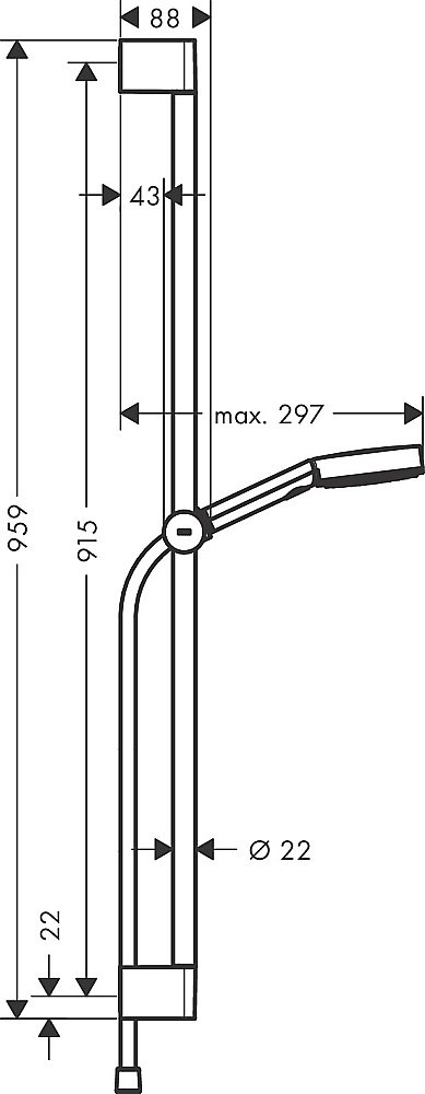 Душевой гарнитур Hansgrohe Pulsify Select Relaxation 24170670 черный матовый купить в интернет-магазине сантехники Sanbest
