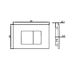 Кнопка для инсталляции IDDIS Unifix UNI30M0i77 купить в интернет-магазине сантехники Sanbest