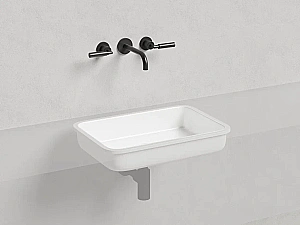 Раковина врезная снизу столешницы Salini MAREA 09 1802209M 54,5 из искусственного камня S-Stone, белая матовая купить в интернет-магазине Sanbest