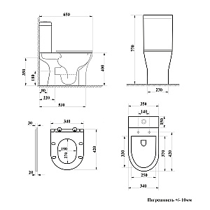 Унитаз напольный Ceruttispa BERNINA CT7193 безободковый с бачком, с крышкой микролифт, белый купить в интернет-магазине Sanbest
