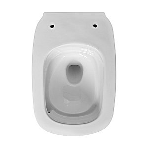 Унитаз подвесной Abber Rechteck AC1217 белый, безободковый, с крышкой микролифт, слив торнадо купить в интернет-магазине Sanbest