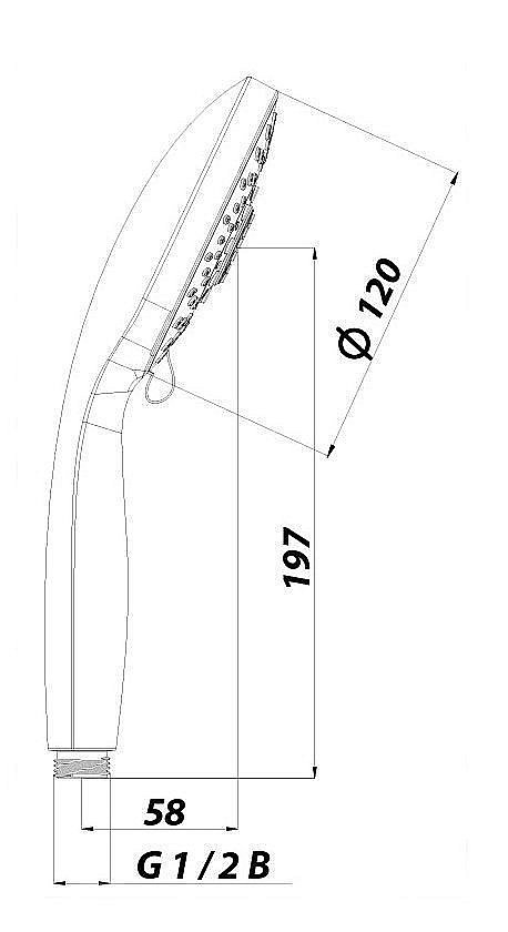 Душевая лейка Lemark LM0315C купить в интернет-магазине сантехники Sanbest
