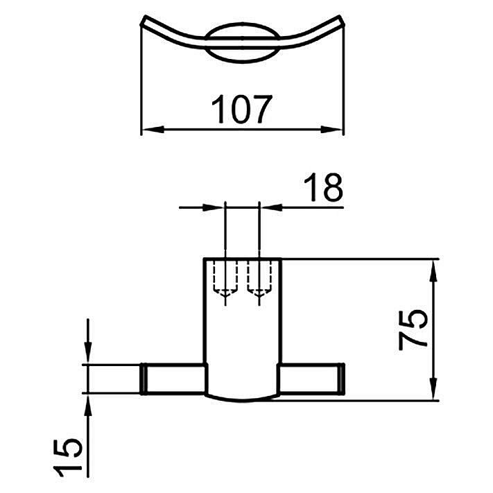 Крючок Webert Aria AI500401015 купить в интернет-магазине сантехники Sanbest