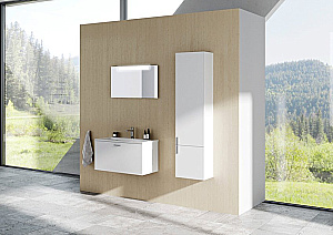 Шкаф боковой Ravak SB CLEAR II L 40 X000001649 белый для ванной в интернет-магазине сантехники Sanbest