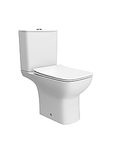 Унитаз-компакт BelBagno ROMANO-TOR BB2803CP/T-TOR/SC белый, с крышкой микролифт, с бачком, безободковый, слив-торнадо купить в интернет-магазине Sanbest