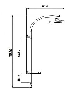 Душевая система CREAVIT SH773 белая матовая купить в интернет-магазине сантехники Sanbest