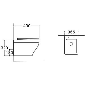 Унитаз подвесной Aquatek Амадео AQ1180-00 белый, с крышкой микролифт, безободковый купить в интернет-магазине Sanbest