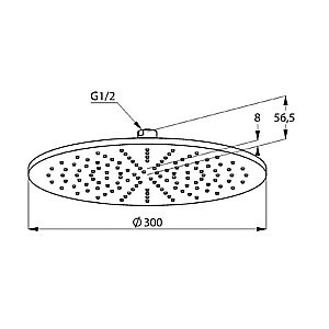 Верхний душ Kludi A-QA 643309100 купить в интернет-магазине сантехники Sanbest