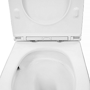 Унитаз напольный Azario Verona AZ-8301 белый, безободковый, с бачком, с крышкой микролифт, слив торнадо купить в интернет-магазине Sanbest