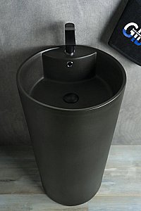 Раковина напольная Gid Autonomo 45 Nb135bg 81109 черная графит купить в интернет-магазине Sanbest