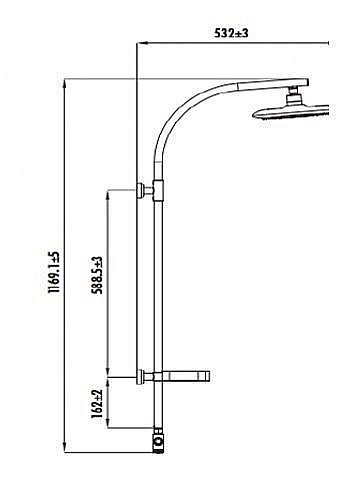 Душевая система CREAVIT SH773 белая матовая купить в интернет-магазине сантехники Sanbest