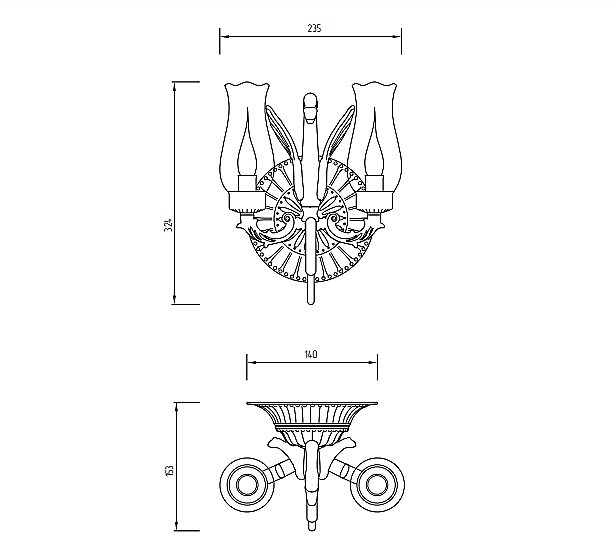Светильник Migliore Luxor 26157 золото купить в интернет-магазине сантехники Sanbest