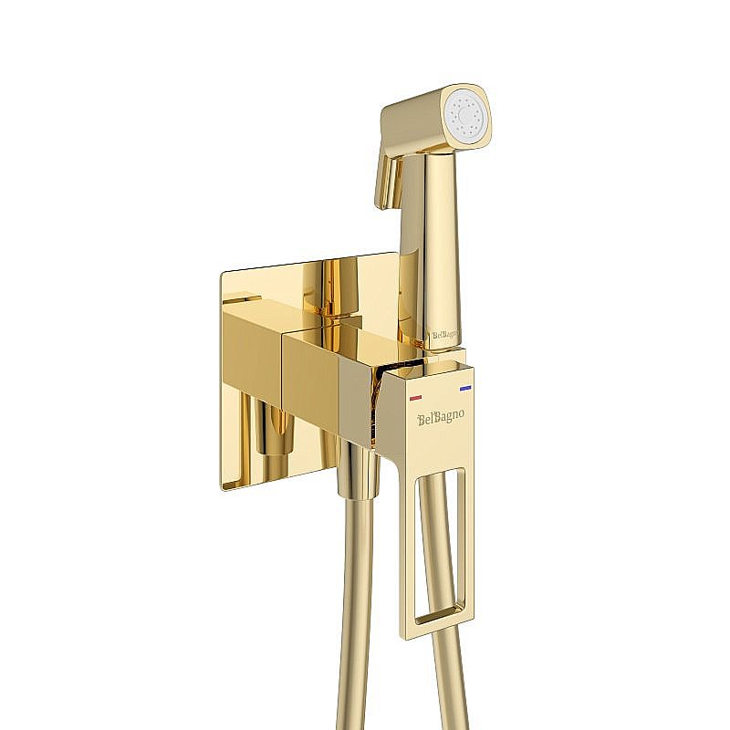 Гигиенический душ BelBagno LUCE LUC-HGN-ORO золото купить в интернет-магазине сантехники Sanbest