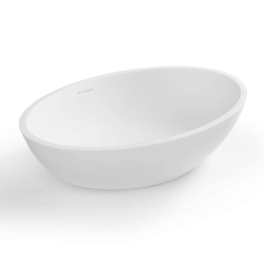 Раковина накладная Montebianco CONCA 12093 белая матовая купить в интернет-магазине Sanbest