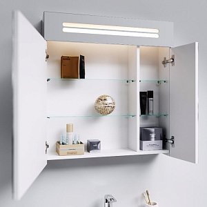Зеркальный шкаф AQWELLA Нео 70 в ванную от интернет-магазине сантехники Sanbest