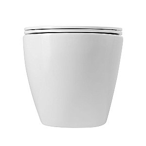 Унитаз подвесной Art&Max Bianchi AM9311CHR/SC белый, с сиденьем микролифт, безободковый купить в интернет-магазине Sanbest