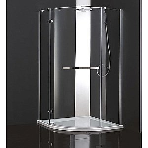 Душевой уголок Cezares Bergamo 120х100 BERGAMO-RH-1-120/100-ARCO стекло прозрачное/профиль хром купить в интернет-магазине Sanbest