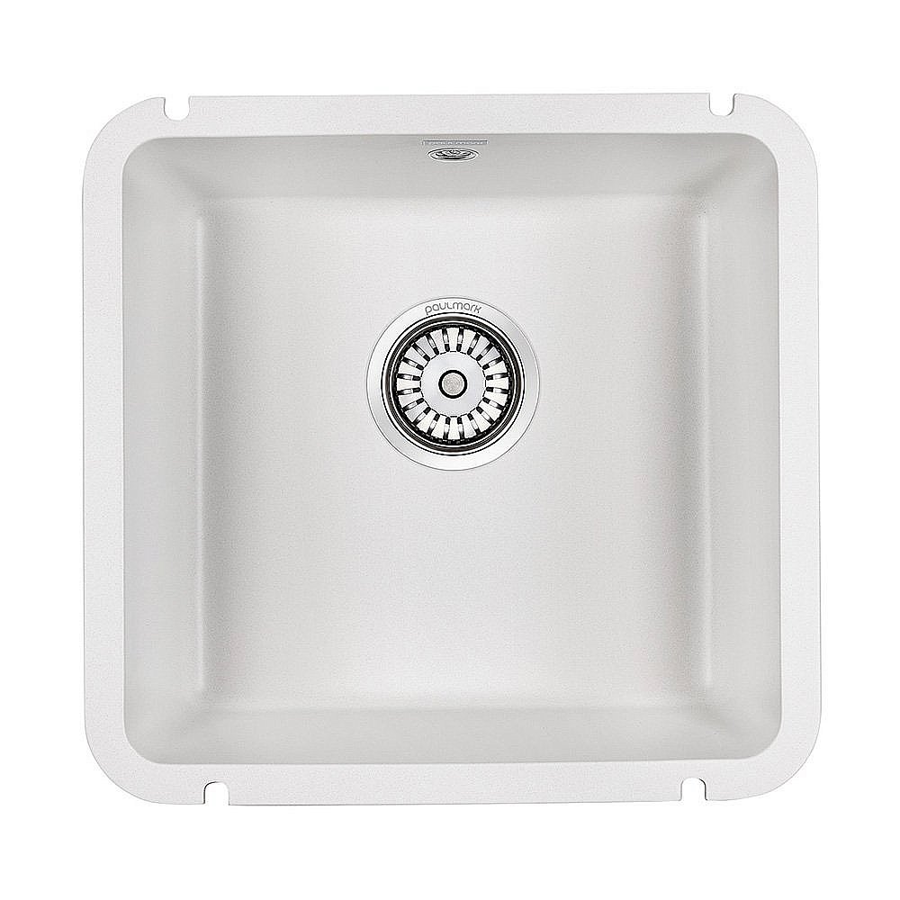 Мойка кухонная Paulmark Unter PM204543-WH белый купить в интернет-магазине сантехники Sanbest