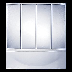 Шторка на ванну 4-х створчатая BAS ШТ00018 170x145 купить в интернет-магазине Sanbest