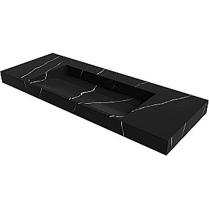 Раковина-моноблок Armadi Art Flat Nero Marquina 859-120-NM черный мрамор купить в интернет-магазине Sanbest