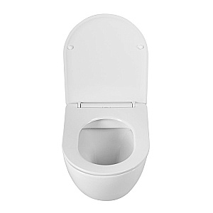 Унитаз подвесной BelBagno Sfera-R BB046CHR/SC белый, безободковый, с крышкой микролифт купить в интернет-магазине Sanbest