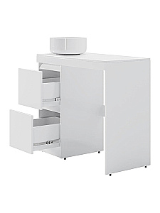 Тумба с раковиной Orange Sistema 100 STM-100TUW+B07-345W белая для ванной в интернет-магазине Sanbest