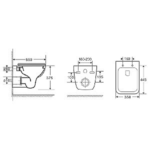 Унитаз подвесной Azario Pavia AZ-2005 купить в интернет-магазине Sanbest
