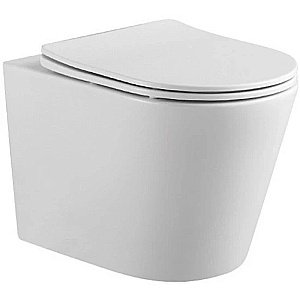 Унитаз Aquatek Вега SET AQUATEK ВЕГА cmp-017 с инсталляцией и черной матовой кнопкой, с крышкой микролифт, безободковый купить в интернет-магазине Sanbest