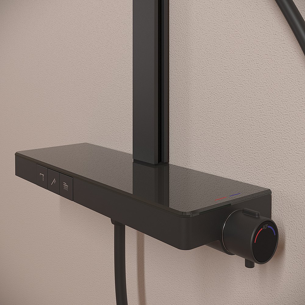 Душевая система Sancos Vos SC6100MB черная матовая купить в интернет-магазине сантехники Sanbest