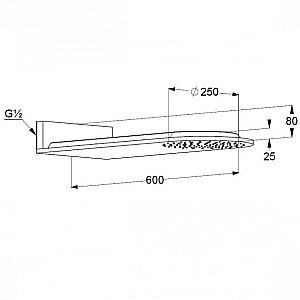 Верхний душ Kludi A-QA 648700500 купить в интернет-магазине сантехники Sanbest