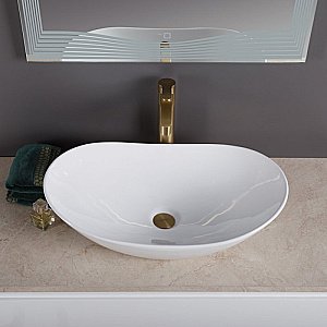 Раковина накладная BelBagno 60,5 BB1404 белая купить в интернет-магазине Sanbest