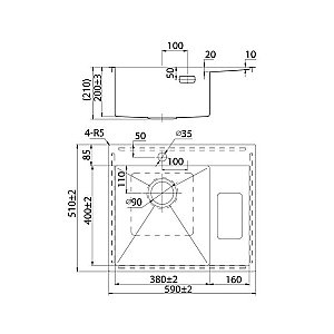 Кухонная мойка Iddis Haze HAZ59S купить в интернет-магазине сантехники Sanbest