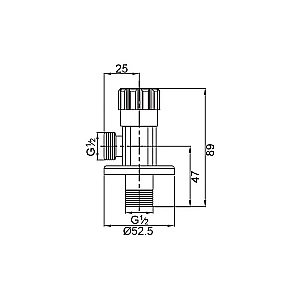 Кран угловой Veragio SBORTIS VR.SBR-8223.BR купить в интернет-магазине сантехники Sanbest