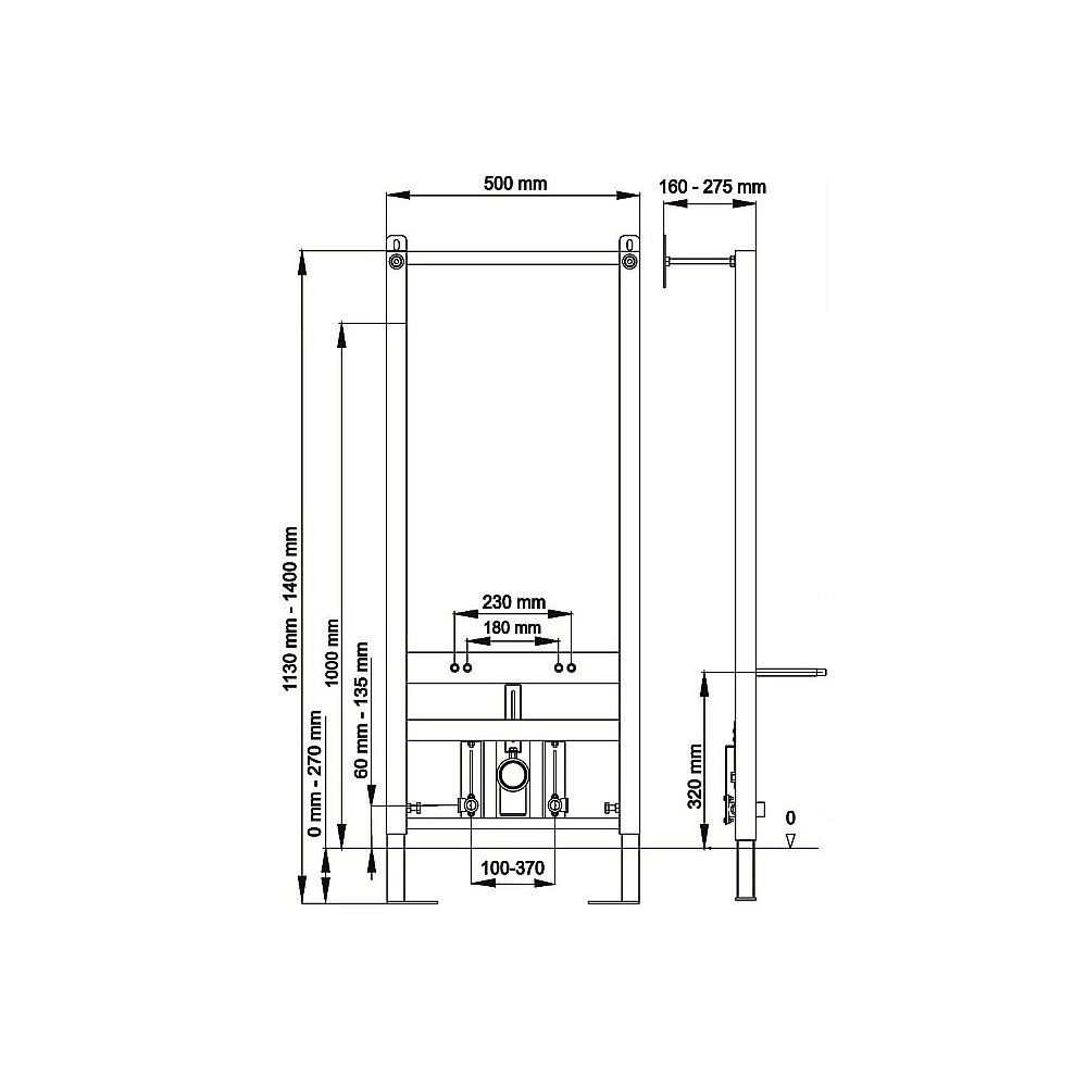 Инсталляция для биде BERGES ATOM 049216 купить в интернет-магазине сантехники Sanbest
