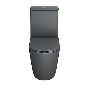 Унитаз Grossman Color GR-4480GMS безободковый, с крышкой микролифт, с бачком, темно-серый матовый купить в интернет-магазине Sanbest