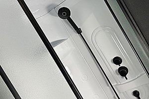 Душевая кабина Royal Bath RB90HK1-M-BL Practic 90х90 стекло матовое/профиль черный купить в интернет-магазине Sanbest