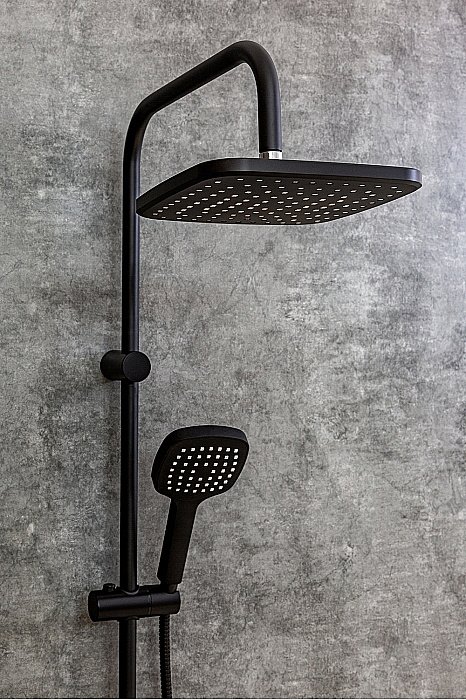 Душевая система Orange O-Shower OW04b черный матовый купить в интернет-магазине сантехники Sanbest