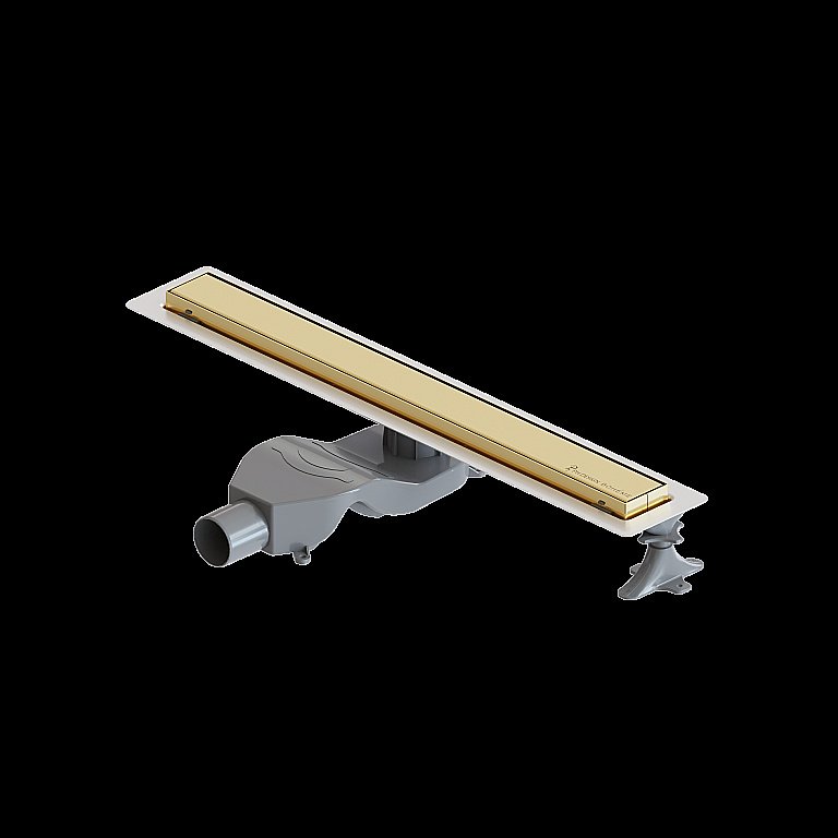 Душевой лоток Boheme Premium Linear 80 золото купить в интернет-магазине Sanbest