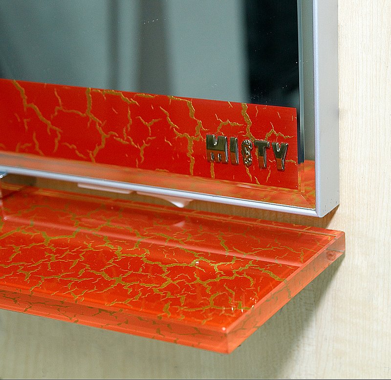 Зеркало Misty Джулия 84x80 КРАКОЛЕТ красный в ванную от интернет-магазине сантехники Sanbest